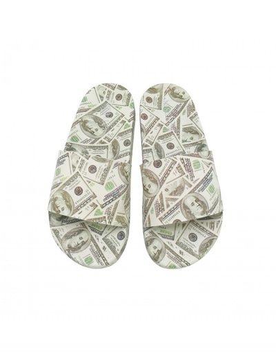 Replica Dollar Printed House Wear Indoor Slide Slippers #797525 $12.30 USD for Wholesale