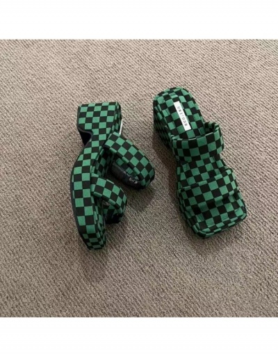 Replica  Fashion Contrast Color Plaid Slippers #797529 $23.66 USD for Wholesale