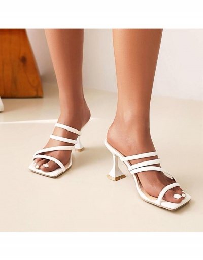 Replica  Summer New Peep Toe Stiletto High Heel Slippers #797534 $25.14 USD for Wholesale