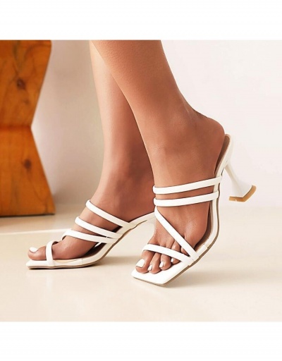 Replica  Summer New Peep Toe Stiletto High Heel Slippers #797534 $25.14 USD for Wholesale