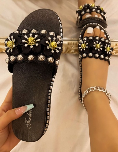 Replica Simple PVC Flower Women's Slipper #797537 $15.76 USD for Wholesale