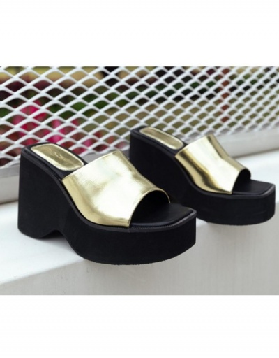 Replica  European PU  Platform Women's High Heel Slipper #797541 $49.71 USD for Wholesale