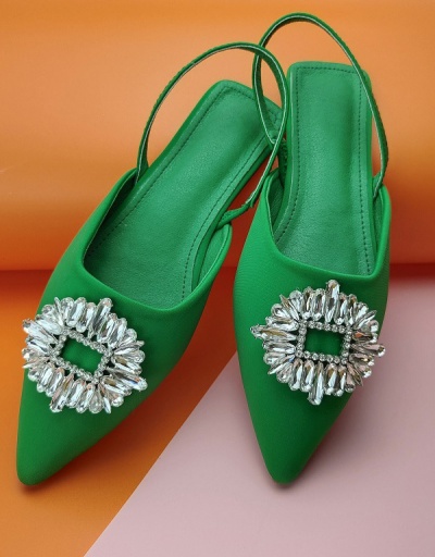 Casual Point Toe Rhinestone Ladies Flats  #797546 $28.65 USD, Wholesale Fashion Flats