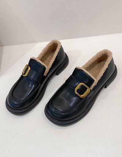 Replica Plush Thicker Vintage Winter Slip On Shoes #797549 $28.15 USD for Wholesale