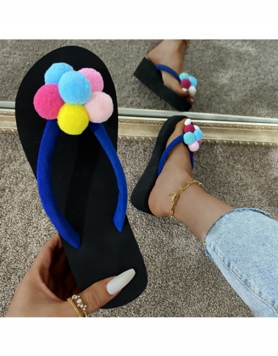 Summer Fashion Color Block Beach Slippers  #797563 $10.01 USD, Wholesale Fashion Slippers