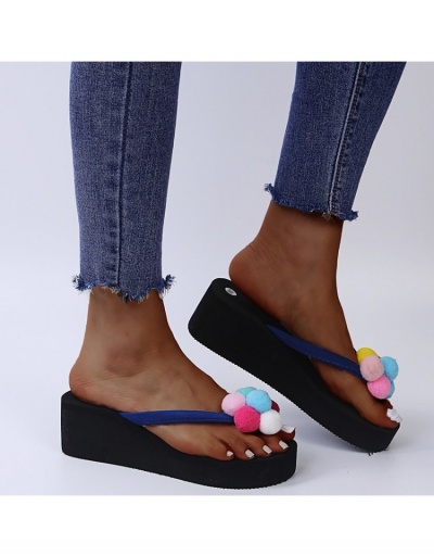 Replica Summer Fashion Color Block Beach Slippers  #797563 $10.01 USD for Wholesale