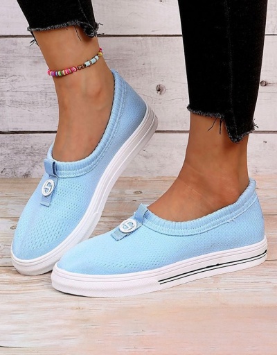 Simple Solid Breathable Slip On Shoes #797569 $24.80 USD, Wholesale Fashion Flats