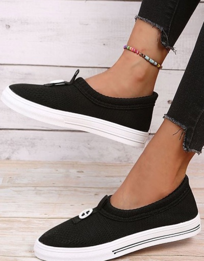 Replica Simple Solid Breathable Slip On Shoes #797569 $24.80 USD for Wholesale