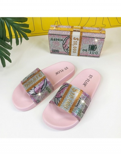 Replica  Summer Fashion Rhinestone Women's Slipper. #797574 $15.76 USD for Wholesale