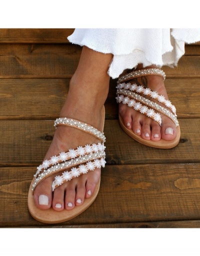 Replica  Summer Lace Lacework Women's Sandals #797589 $22.25 USD for Wholesale