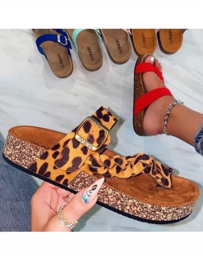  Fashion Leopard Print Slippers For Women #797596 $16.69 USD, Wholesale Fashion Slippers