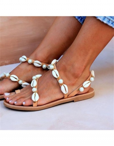 Replica  National Style Faux Pearl Women's Sandals #797610 $19.73 USD for Wholesale