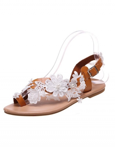 Replica  Bohemian Lace Beach Sandals For Women #797612 $19.43 USD for Wholesale