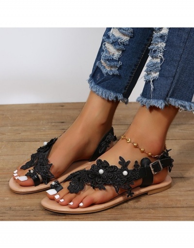 Replica  Bohemian Lace Beach Sandals For Women #797612 $19.43 USD for Wholesale