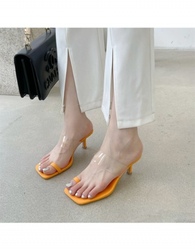  Summer PVC Transparent Heeled Slippers #797613 $38.48 USD, Wholesale Fashion Slippers