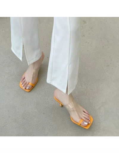 Replica  Summer PVC Transparent Heeled Slippers #797613 $38.48 USD for Wholesale