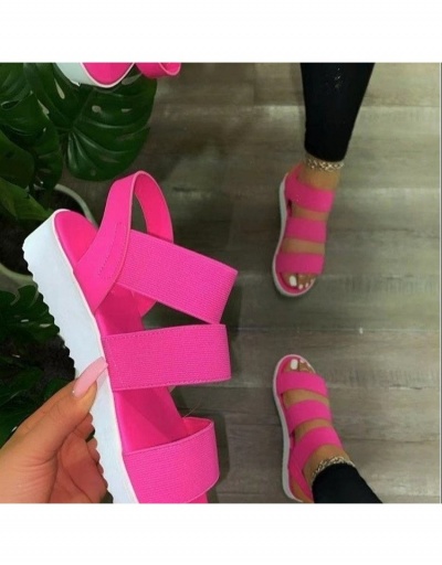  Fashion Contrast Color Platform Sandals #797617 $15.90 USD, Wholesale Fashion Sandals