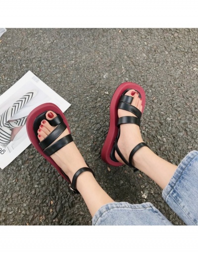 Replica  Women's Contrast Color Platform Sandals #797623 $20.03 USD for Wholesale