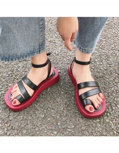 Replica  Women's Contrast Color Platform Sandals #797623 $20.03 USD for Wholesale