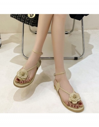  Summer Casual Flower Flat Sandals #797627 $21.06 USD, Wholesale Fashion Sandals