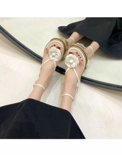 Replica  Summer Casual Flower Flat Sandals #797627 $21.06 USD for Wholesale