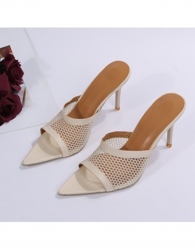 Replica  New Fashion High Heel Hollow Out Women Slippers  #797630 $21.06 USD for Wholesale