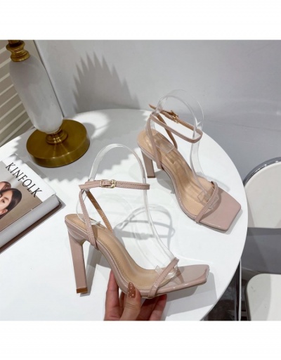 Replica  Simple Wedding Pure Color Ankle Strap Women's High Heels Sandals #797637 $39.00 USD for Wholesale