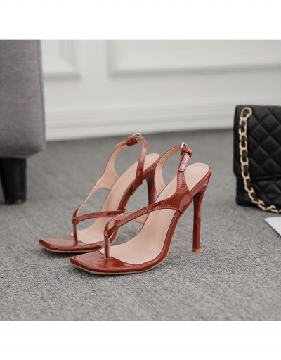 Replica Easy Match Solid Color High Stiletto Heel Street Sandals  #797643 $38.48 USD for Wholesale