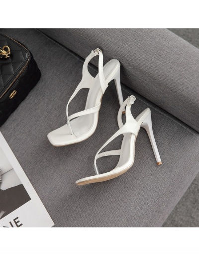 Replica Easy Match Solid Color High Stiletto Heel Street Sandals  #797643 $38.48 USD for Wholesale