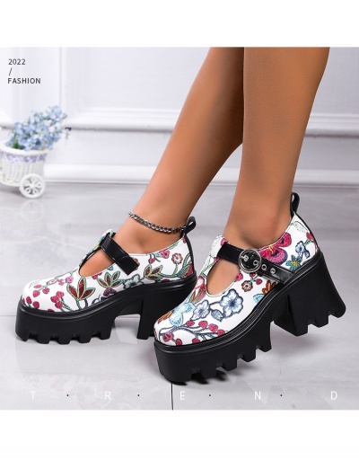 Replica Fashion  Ankle Strap Heels Chunky Heels For Women #797656 $30.94 USD for Wholesale