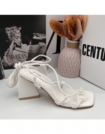 Euro Style Hollow Out Bandage Chunky Heel  Sandals #797659 $30.94 USD, Wholesale Fashion Sandals