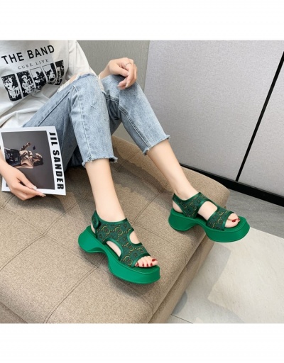 Replica  Summer New Hollow Out Floral  Platform  Sports Sandals #797661 $20.83 USD for Wholesale