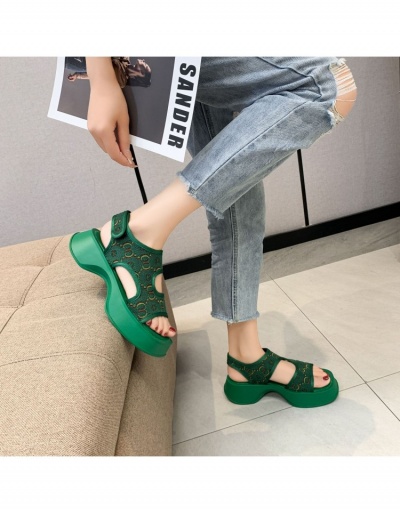 Replica  Summer New Hollow Out Floral  Platform  Sports Sandals #797661 $20.83 USD for Wholesale