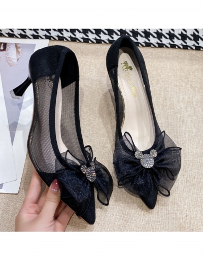 Replica  Fashion Bow  Pointed Pure Color Single Shoes #797662 $24.70 USD for Wholesale