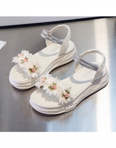  Summer New Flat Heel Floral Design Casual Sandals  #797664 $22.43 USD, Wholesale Fashion Sandals