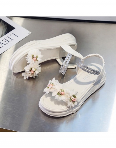 Replica  Summer New Flat Heel Floral Design Casual Sandals  #797664 $22.43 USD for Wholesale