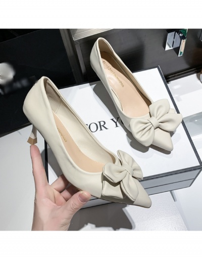 Replica  Korean Style Fashion Bow Pointed Heel Shoes #797665 $27.30 USD for Wholesale