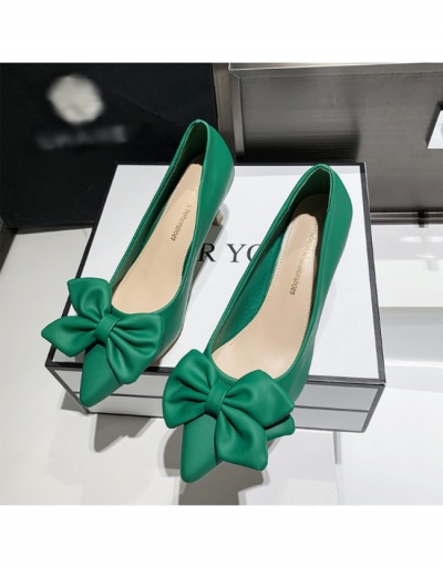 Replica  Korean Style Fashion Bow Pointed Heel Shoes #797665 $27.30 USD for Wholesale