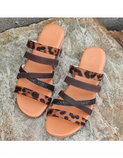 Replica Summer Women Animal Print Flat Sandals  #797667 $13.74 USD for Wholesale