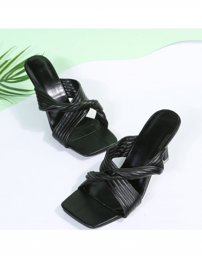 Replica Casual Square Toe Slip On Heels  #797686 $18.88 USD for Wholesale