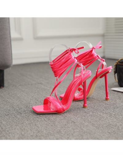 Replica Show Style Bandage Square Toe High Heel Sandals  #797687 $43.82 USD for Wholesale