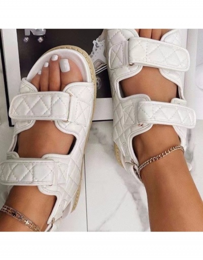 Replica Casual Round Toe Hook Loop Velcro Sandals For Women #797701 $19.73 USD for Wholesale