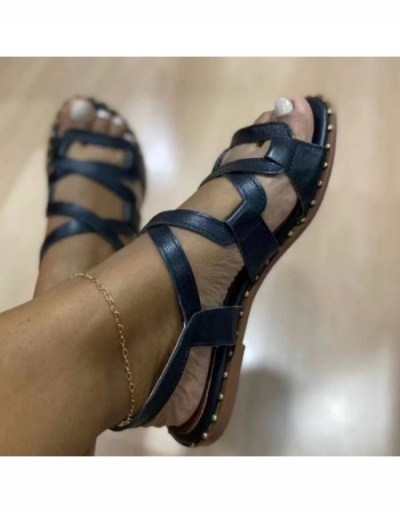 Replica  Casual Hollowed Out Patent Leather Women's Sandals #797703 $19.50 USD for Wholesale