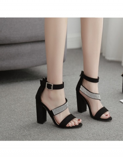  Sexy Rhinestone Pure Color Sandals Heels #797712 $36.04 USD, Wholesale Fashion Heels