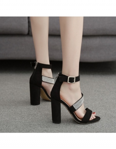 Replica  Sexy Rhinestone Pure Color Sandals Heels #797712 $36.04 USD for Wholesale