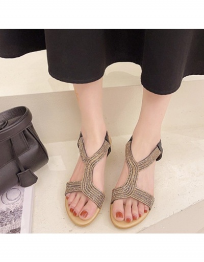 Replica  Summer Peep-Toe Rhinestone Women's Sandals #797715 $18.12 USD for Wholesale