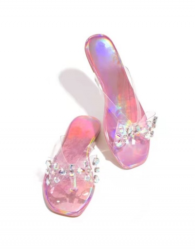 Replica  Casual Rhinestone Flat Sandals For Women #797717 $19.20 USD for Wholesale