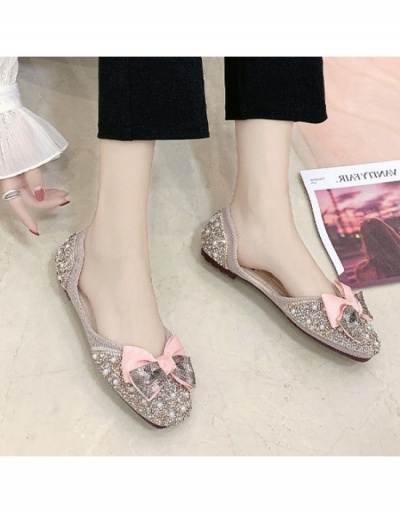 Replica Faux Pearl  Rhinestone   Bow Sandals For Women #797719 $21.42 USD for Wholesale