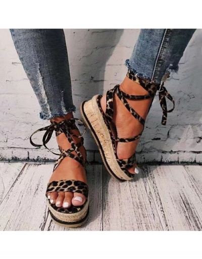 Replica Fashion Snake Print Bandage Sandals #797732 $18.30 USD for Wholesale