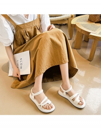 Replica Easy Matching Street White Slip On Sandals #797734 $23.66 USD for Wholesale